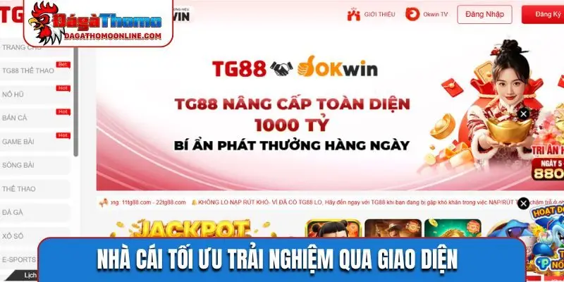 Nhà cái tối ưu trải nghiệm qua giao diện